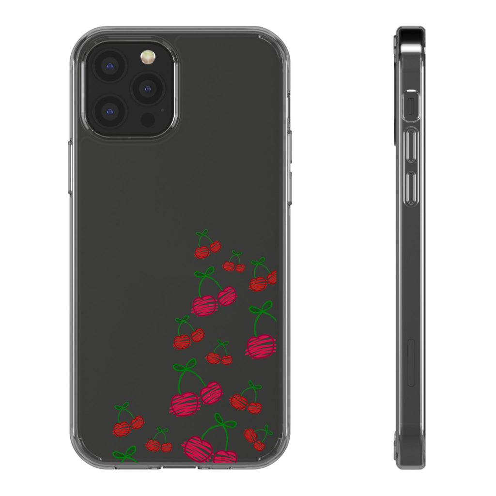 Cherry Clear Phone Case - Cute Fruit Design for iPhone
