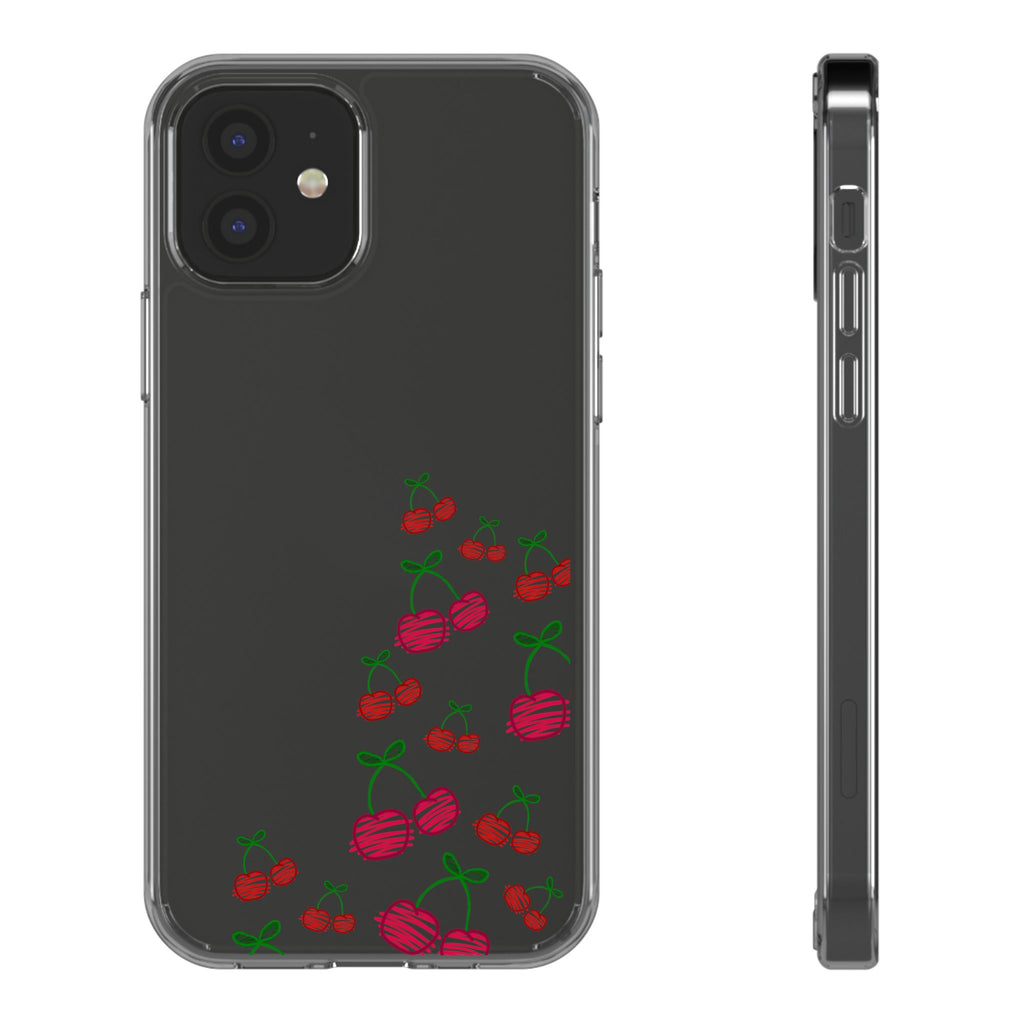 Cherry Clear Phone Case - Cute Fruit Design for iPhone