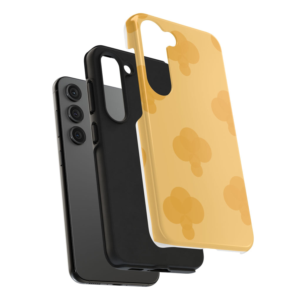 Yellow Patterned Tough Phone Case for Pretty Pastel Lovers