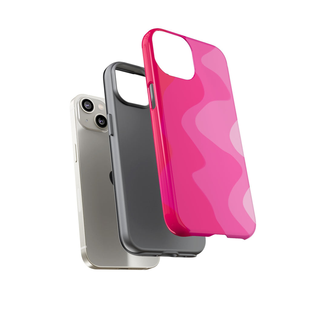 Stylish Pink Wave Phone Case for Tough Protection