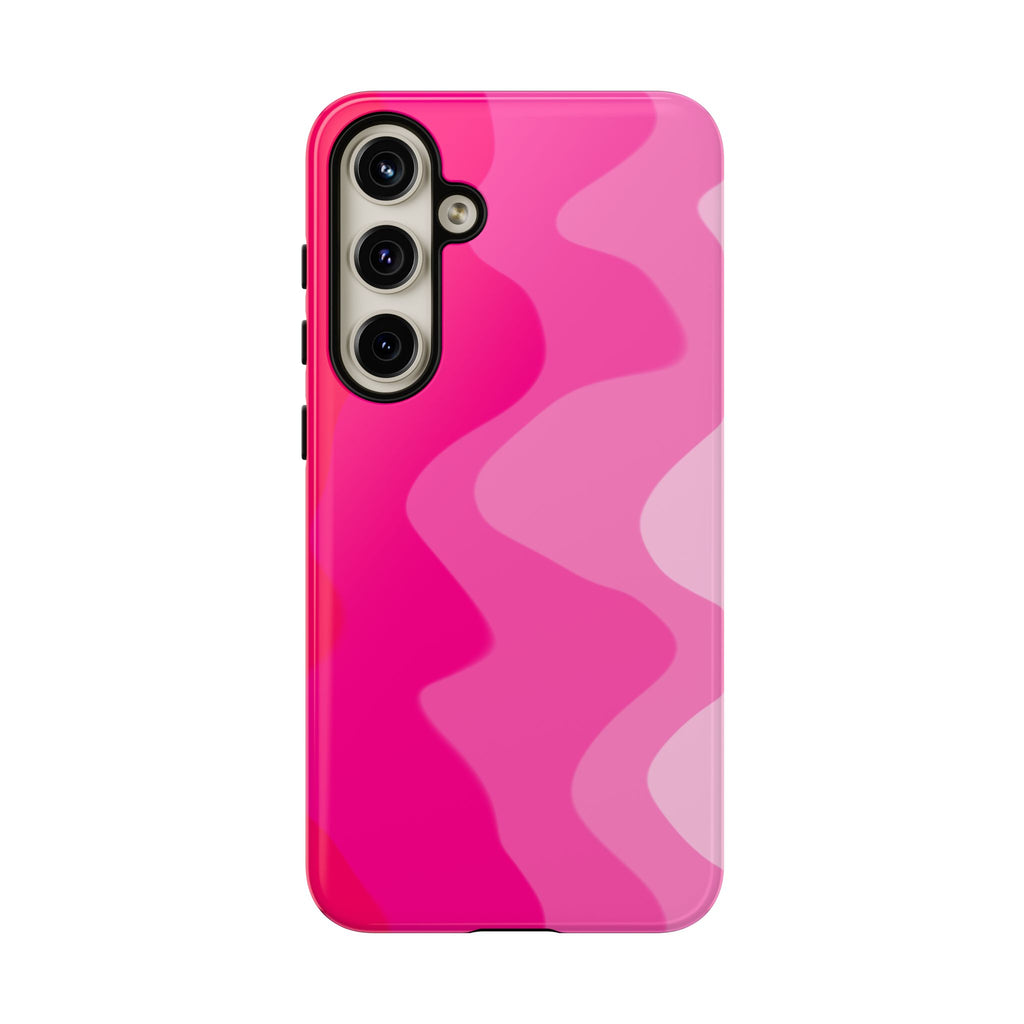 Stylish Pink Wave Phone Case for Tough Protection