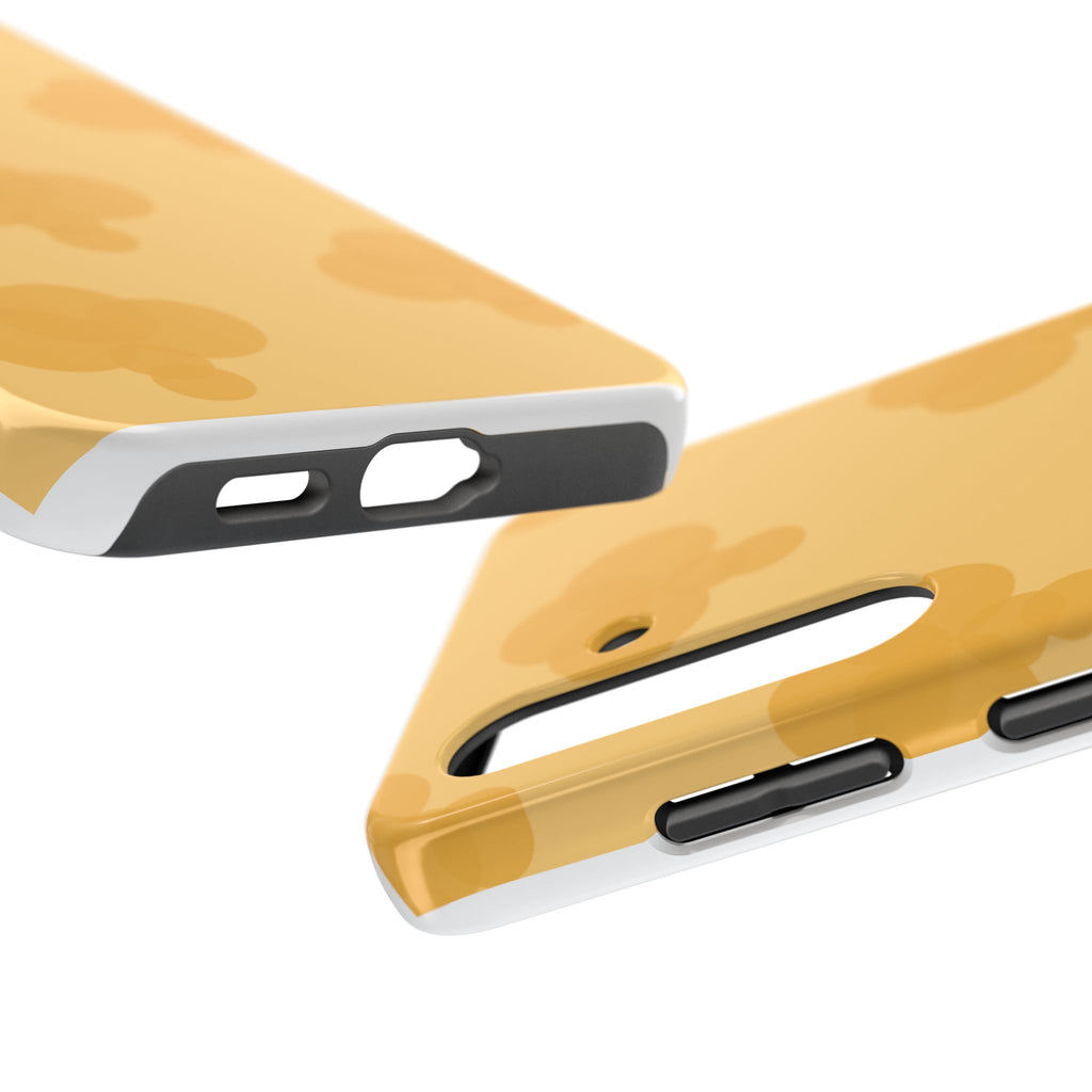 Yellow Patterned Tough Phone Case for Pretty Pastel Lovers