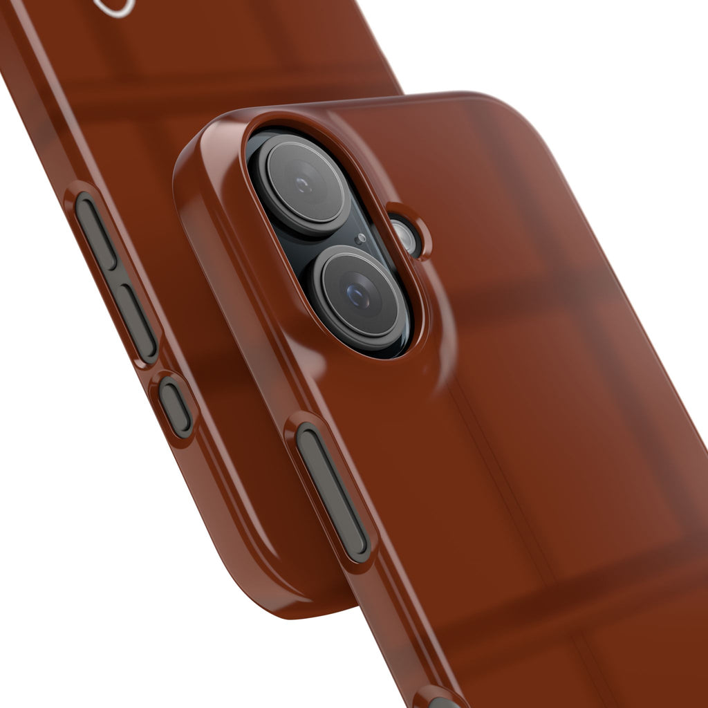 Chocolate Heart Slim Phone Case - Cute & Stylish Tech Accessory
