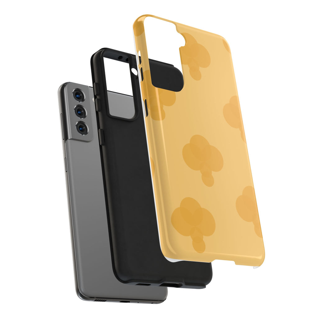 Yellow Patterned Tough Phone Case for Pretty Pastel Lovers