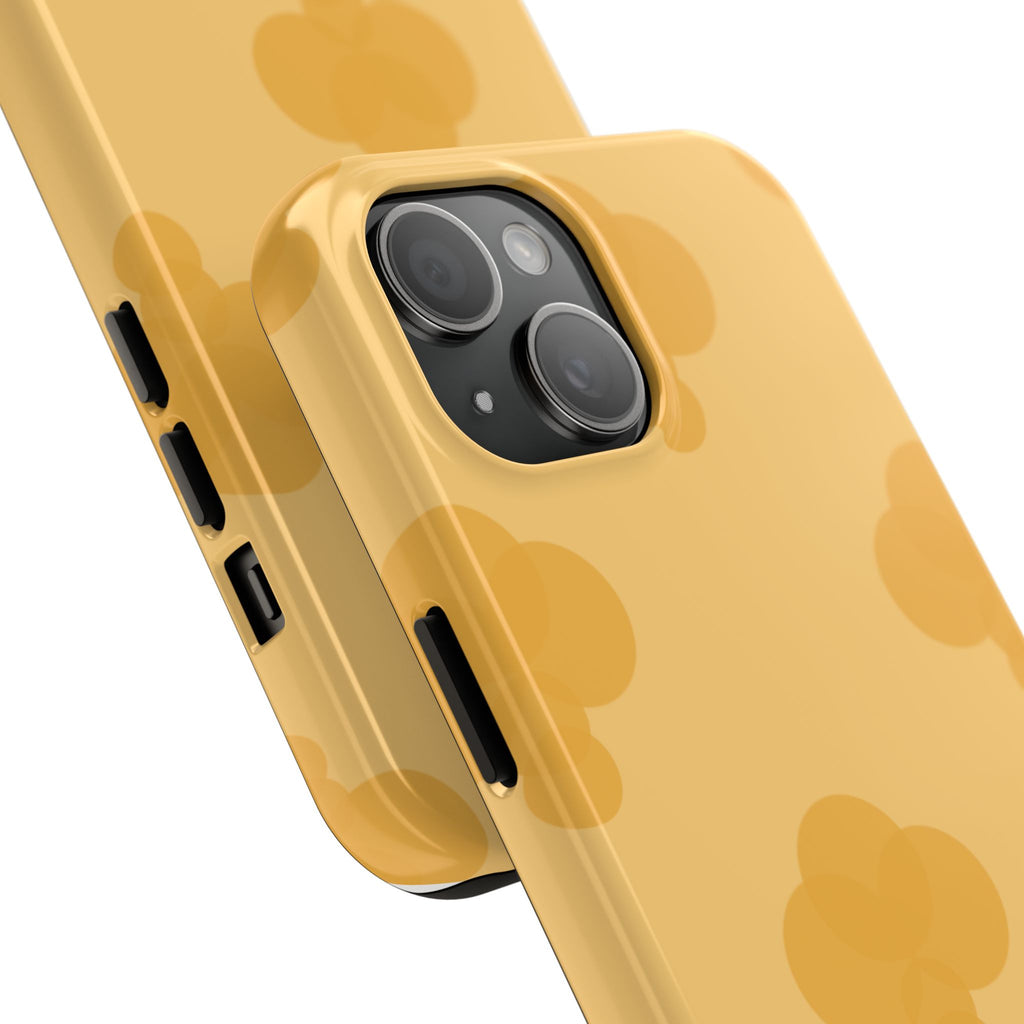 Yellow Patterned Tough Phone Case for Pretty Pastel Lovers