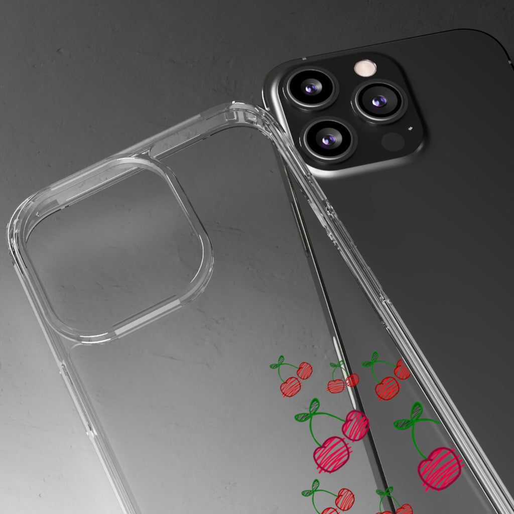 Cherry Clear Phone Case - Cute Fruit Design for iPhone
