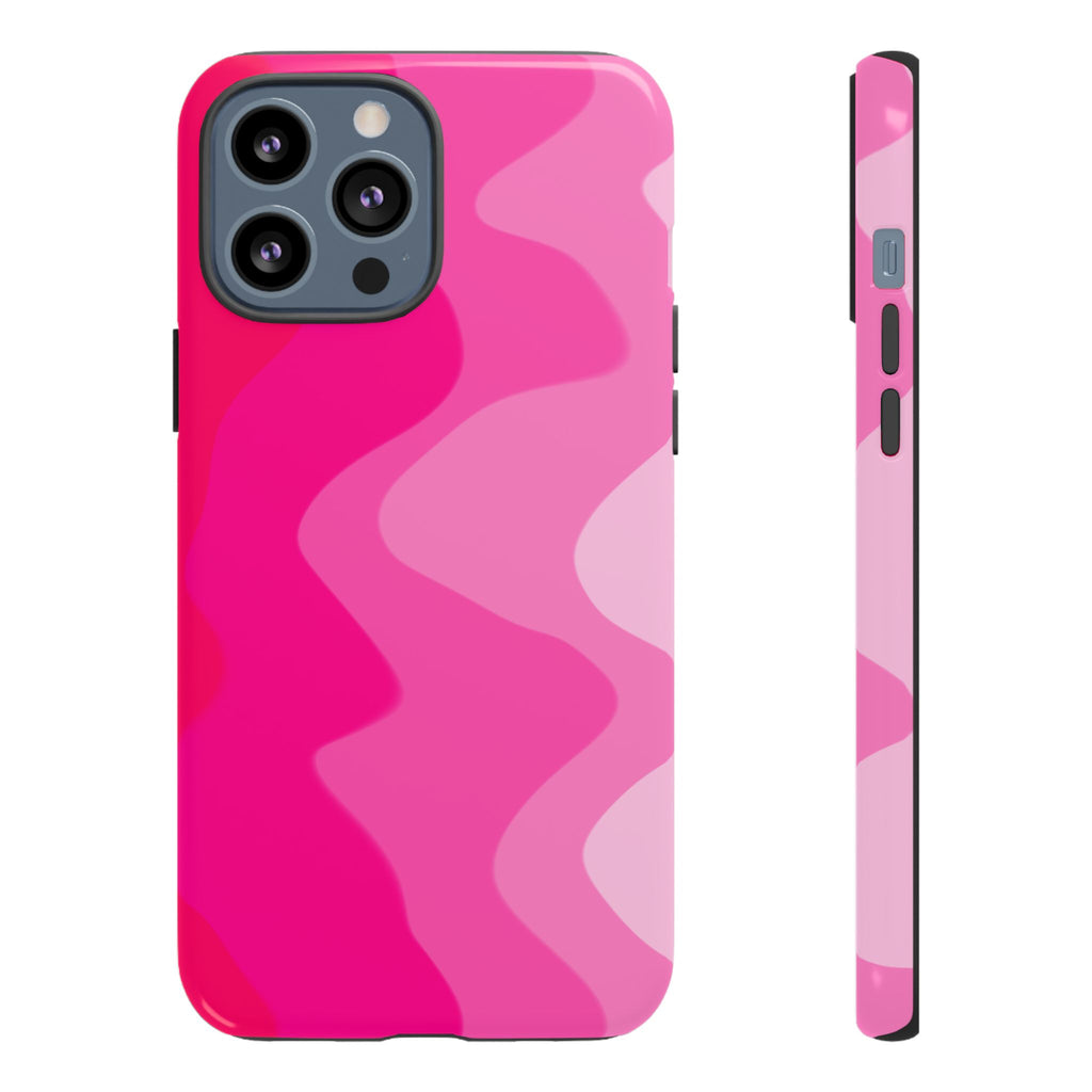 Stylish Pink Wave Phone Case for Tough Protection