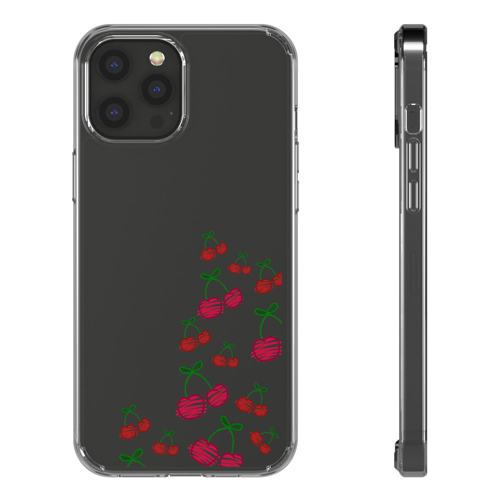 Cherry Clear Phone Case - Cute Fruit Design for iPhone