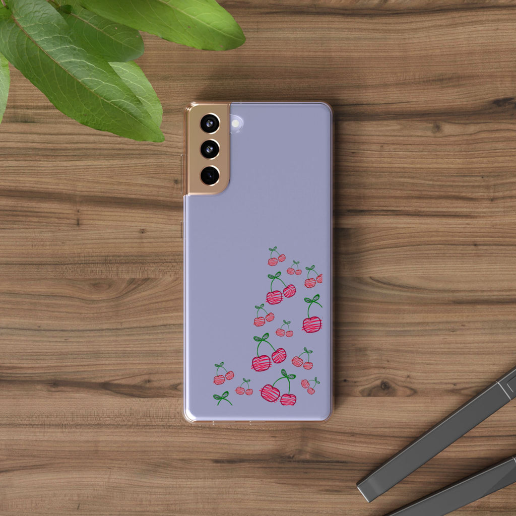 Cherry Clear Phone Case - Cute Fruit Design for iPhone