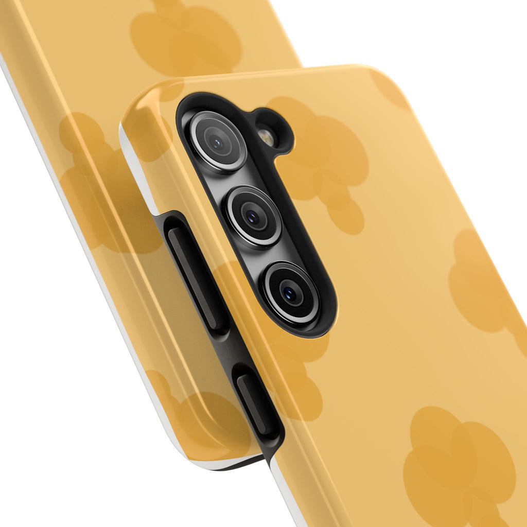 Yellow Patterned Tough Phone Case for Pretty Pastel Lovers