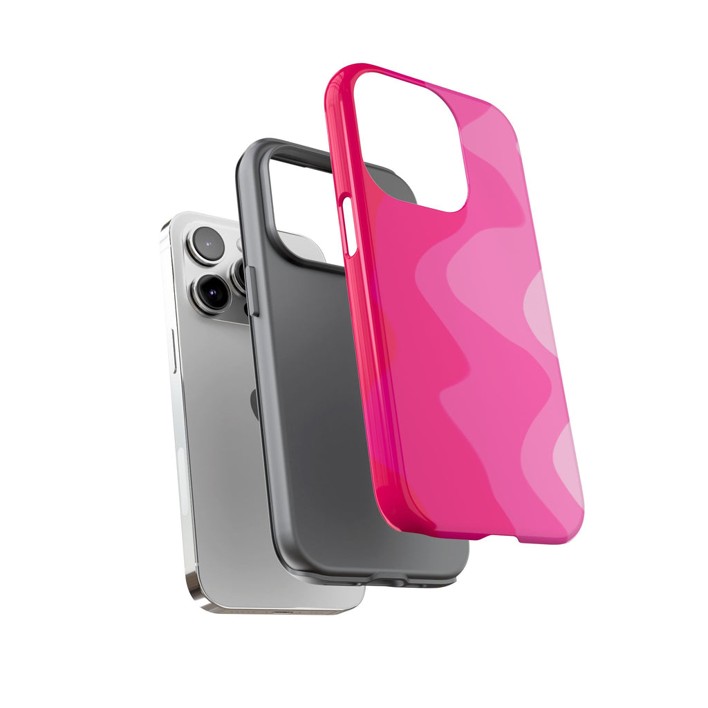 Stylish Pink Wave Phone Case for Tough Protection