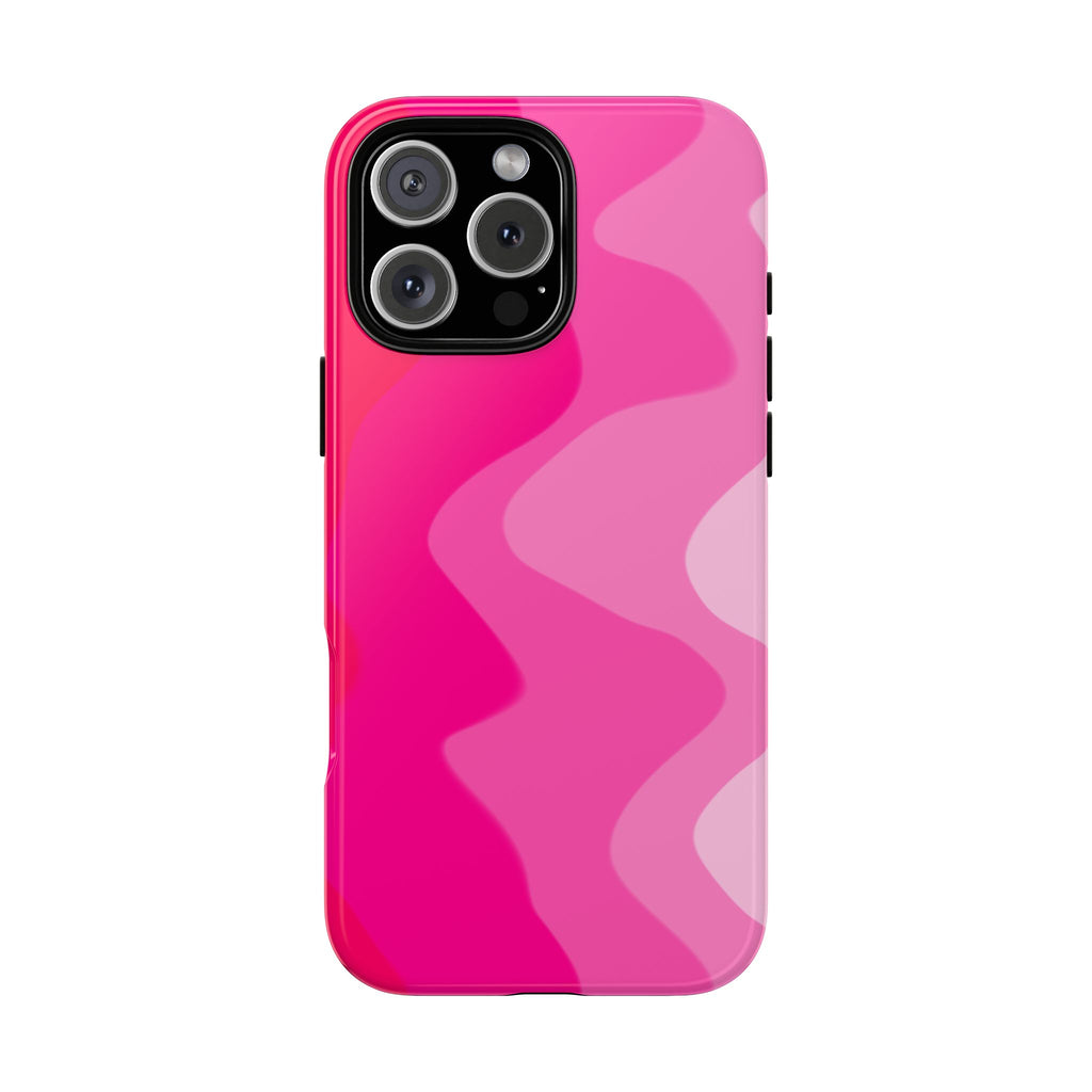 Stylish Pink Wave Phone Case for Tough Protection