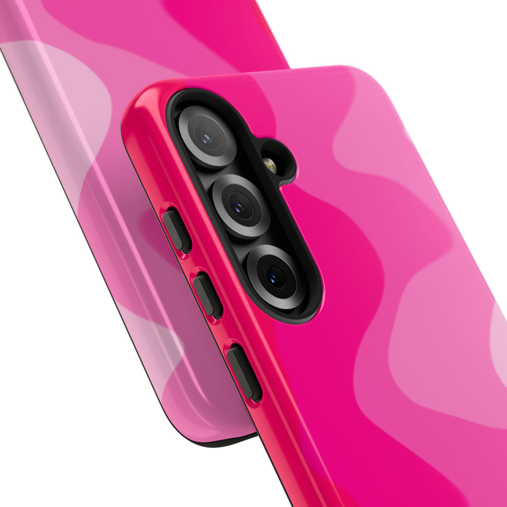 Stylish Pink Wave Phone Case for Tough Protection