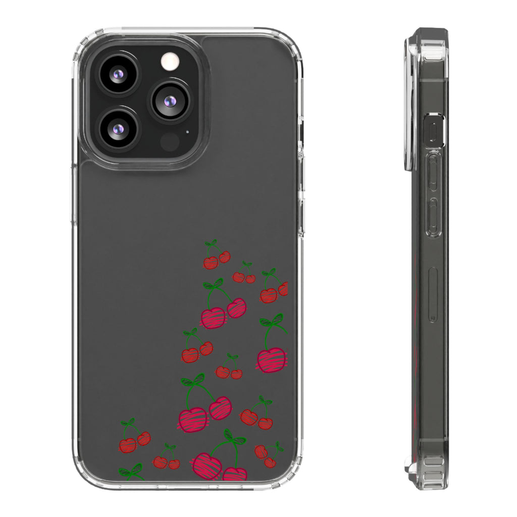 Cherry Clear Phone Case - Cute Fruit Design for iPhone