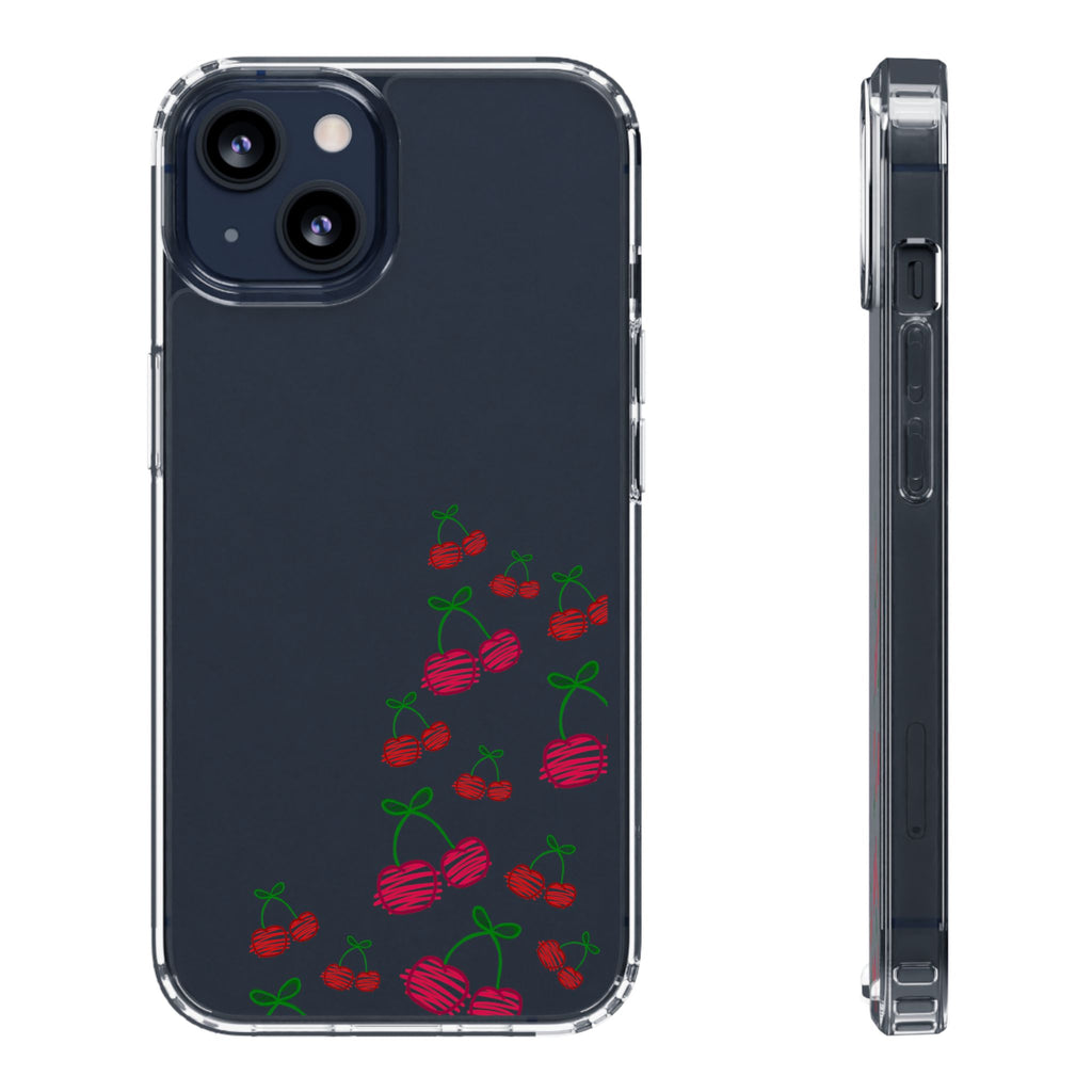 Cherry Clear Phone Case - Cute Fruit Design for iPhone