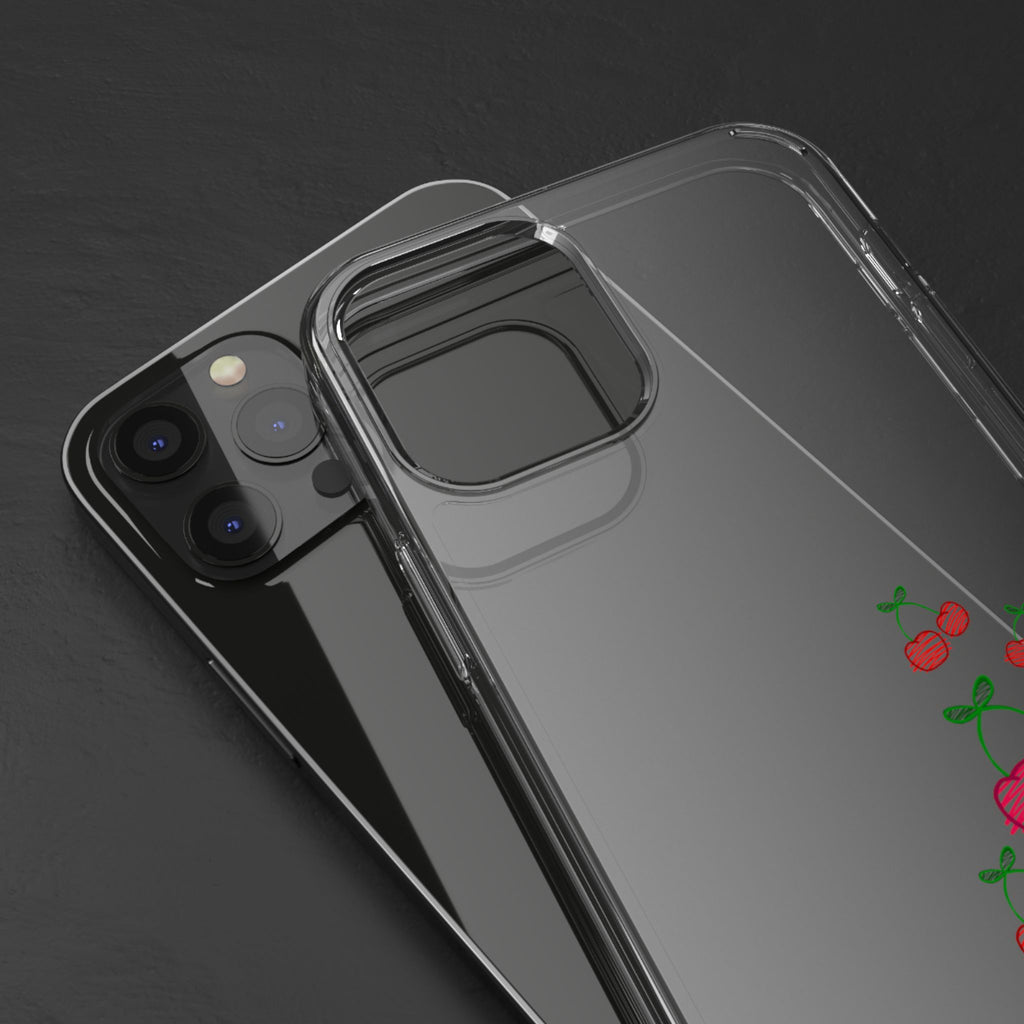 Cherry Clear Phone Case - Cute Fruit Design for iPhone