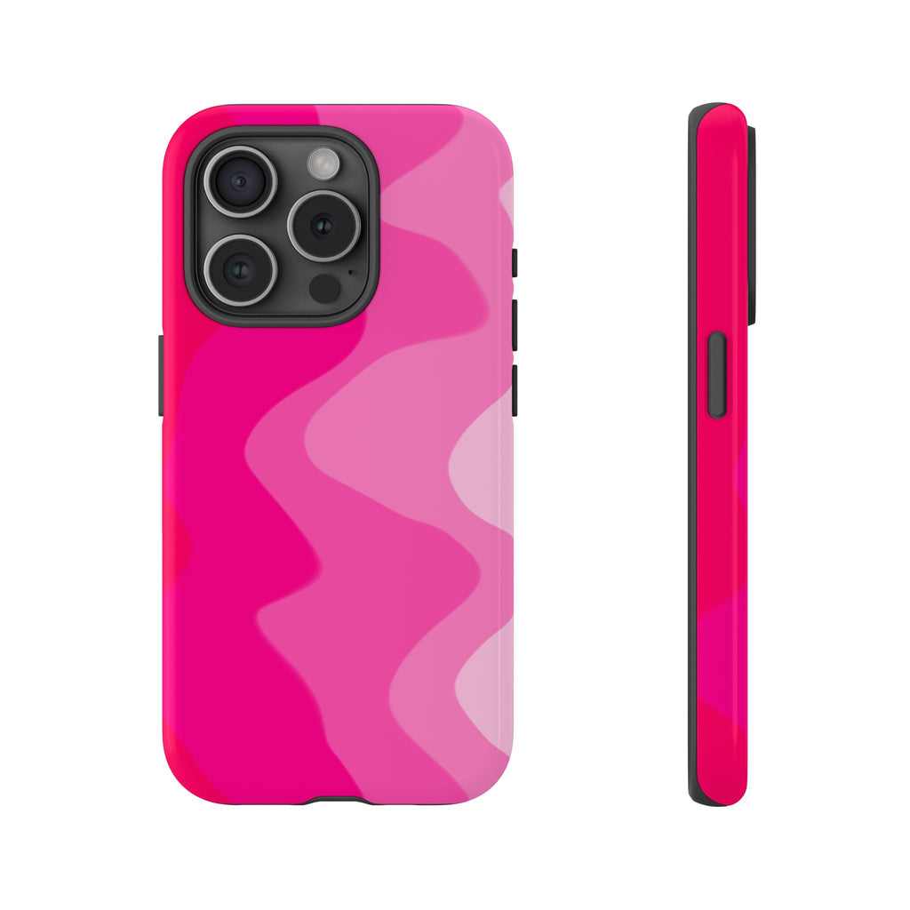 Stylish Pink Wave Phone Case for Tough Protection