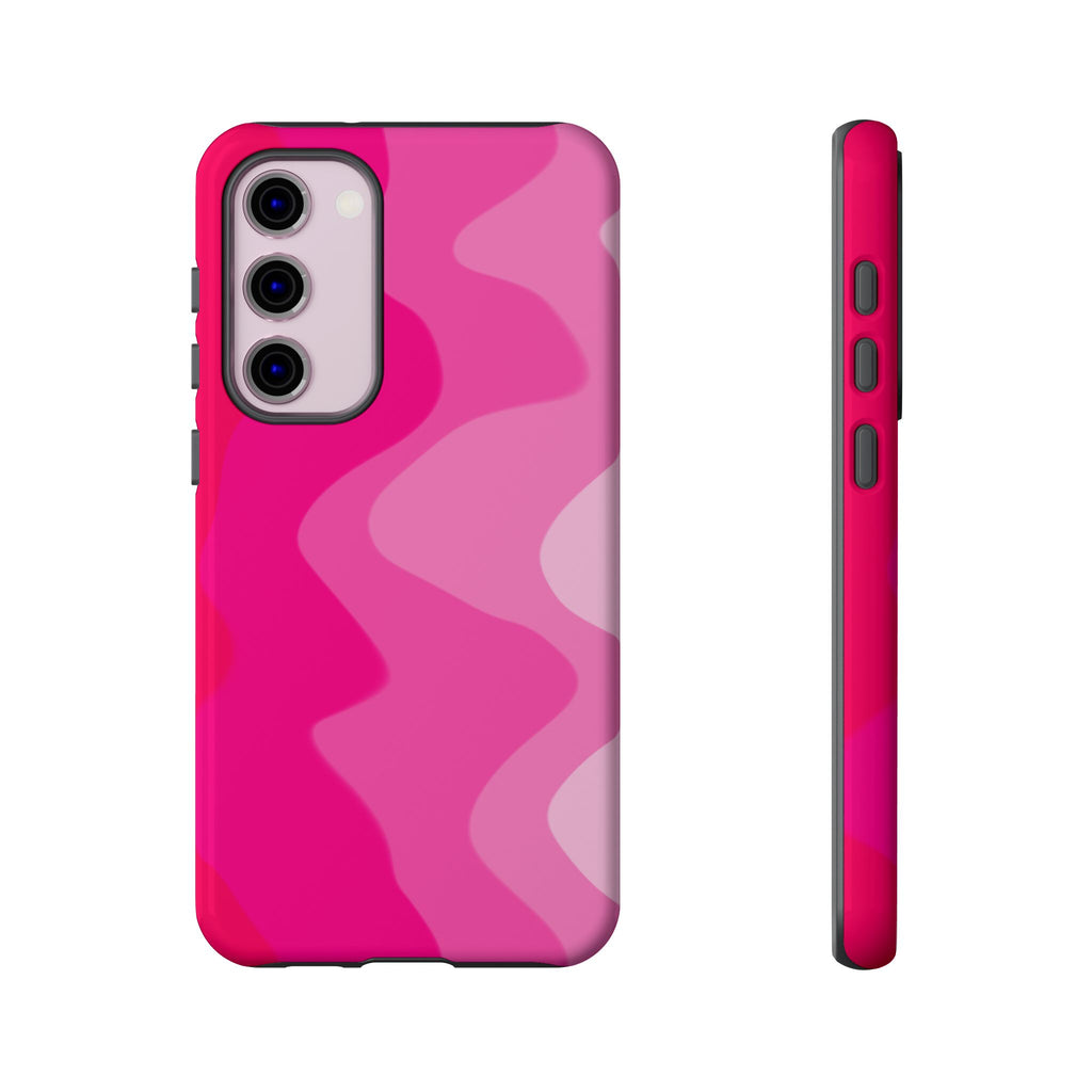 Stylish Pink Wave Phone Case for Tough Protection